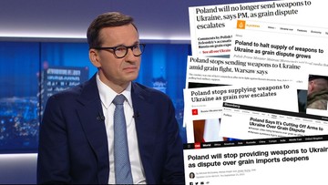 Zagraniczne media o "konflikcie Kijowa i Warszawy". Cytują słowa premiera w Polsat News