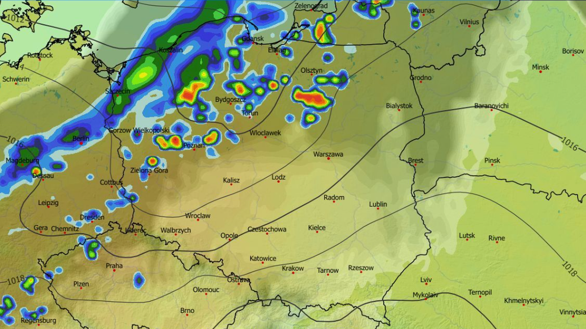 W Wielkanoc 2026 nie zabraknie opadów deszczu - wynika z prognoz IMGW