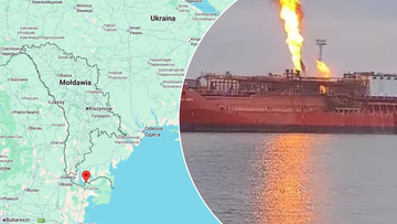 Rosyjski dron uderzył w statek z gazem. Rumunia ewakuowała mieszkańców wsi