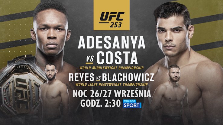 UFC 253: Jan Błachowicz - Dominick Reyes. Transmisja w Polsacie Sport