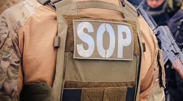 Kamizelka taktyczna z naszywką "SOP"