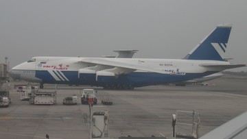 Największy samolot świata, który utknął na Podkarpaciu, odleciał do Chin