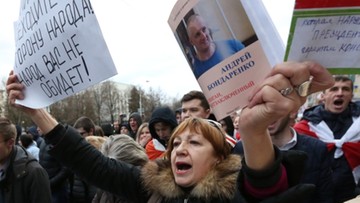 Ponad 50 osób zatrzymanych po protestach na Białorusi