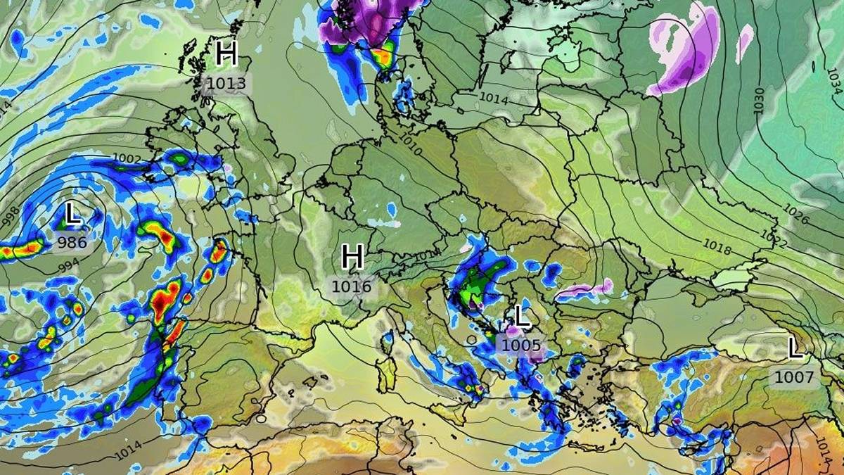 Idą duże zmiany w pogodzie. Fot. Wxcharts.com