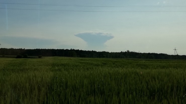 "Piękna chmura w kształcie grzyba atomowego"
