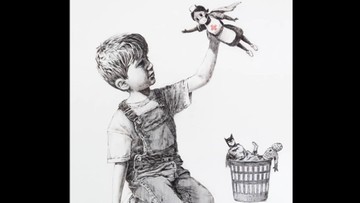 Obraz Banksy'ego na aukcji. Pieniądze trafią do służby zdrowia