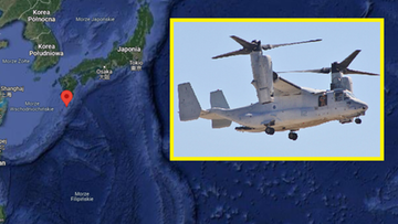 Japonia: Wojskowy samolot USA runął do Oceanu Spokojnego. Osiem osób na pokładzie