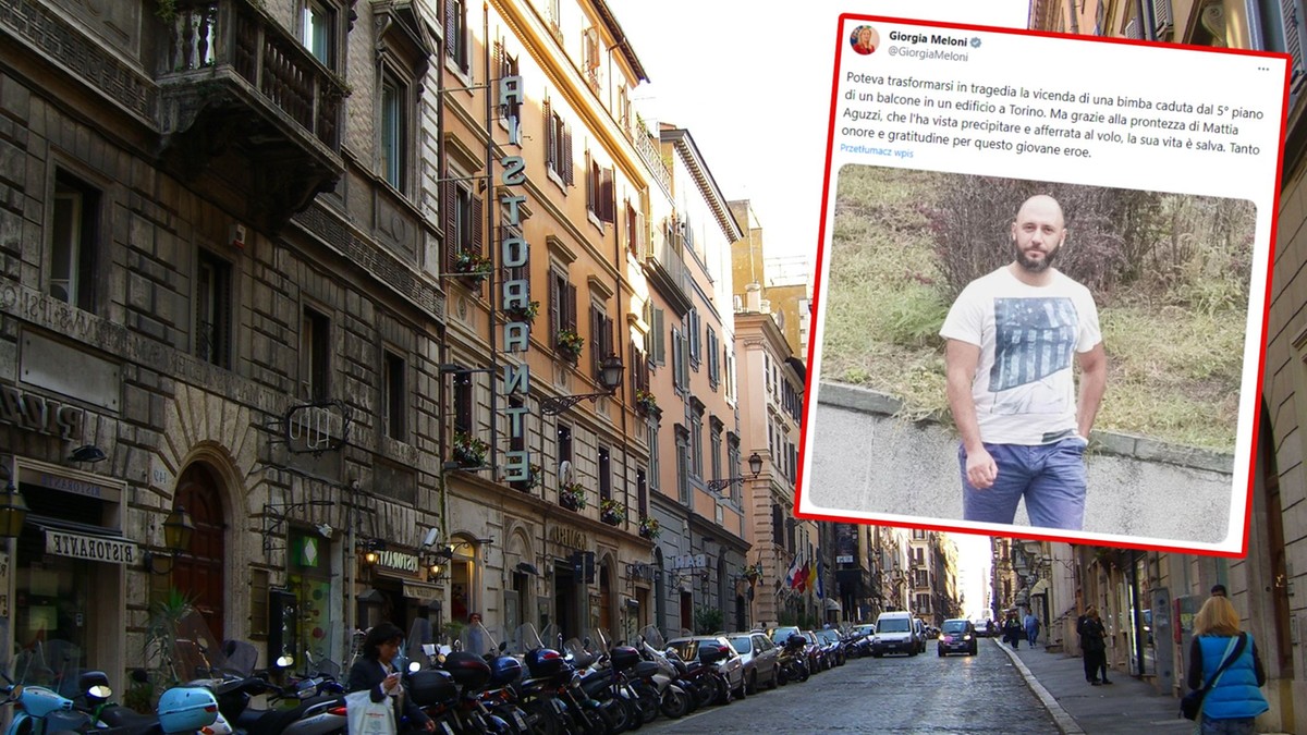 Włochy: Trzylatka wypadła z piątego piętra. Uratował ją przypadkowy przechodzień
