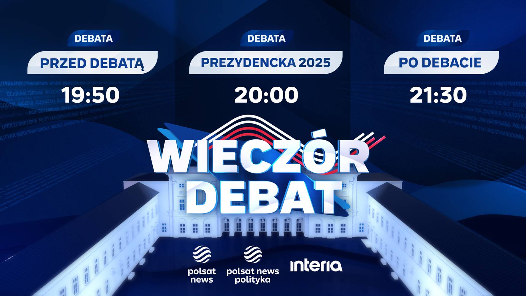 Finalna przedwyborcza debata w środę 23 maja. Oglądaj!