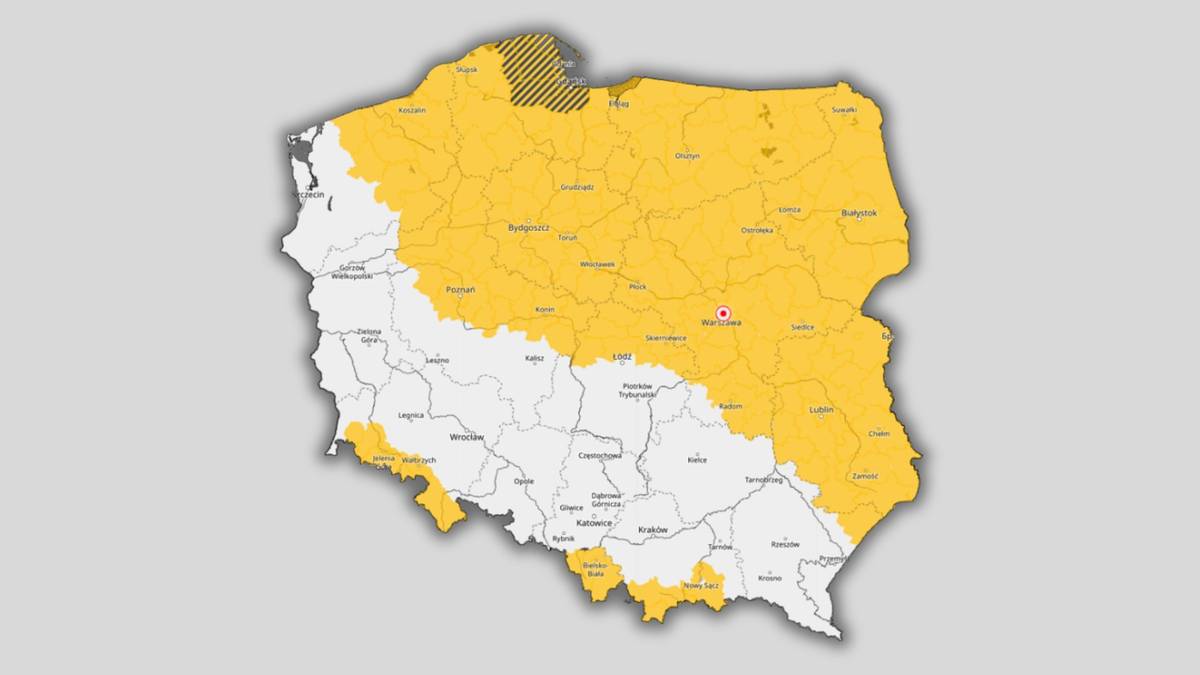 Ostrzeżenia przed oblodzeniem mrozem obejmują 12 województw