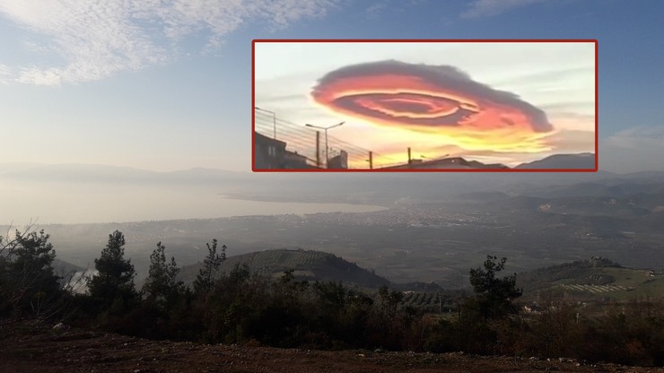 Turcja: Chmura soczewkowata nad Bursą. Przypominała statek kosmiczny