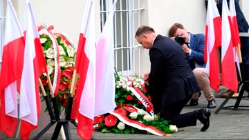 Prezydent oddał hołd Polakom z pierwszego transportu do Auschwitz