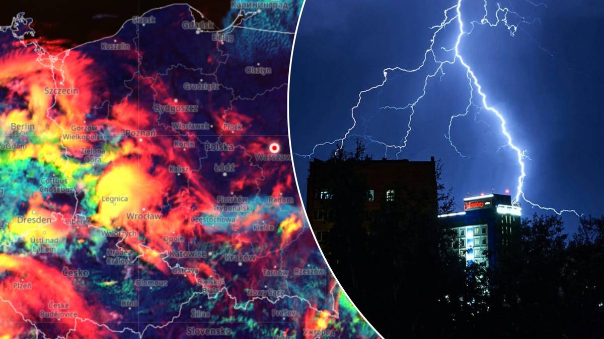 Czerwony alert burzowy — południe Polski zagrożone gwałtownymi ulewami i podtopieniami