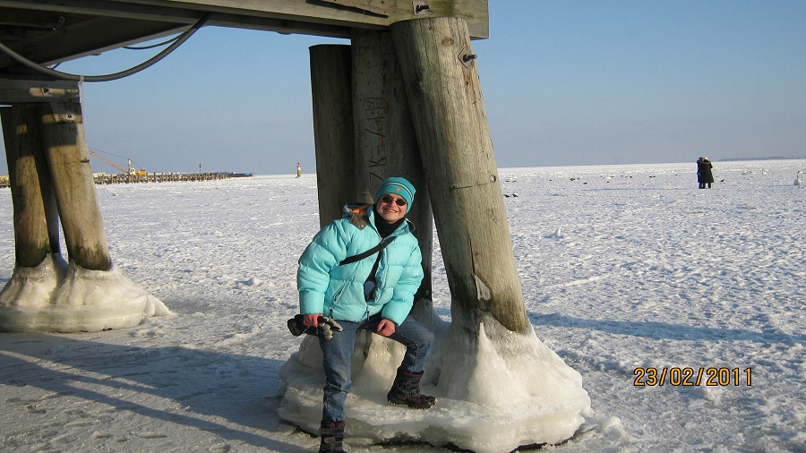Zatoka Gdańska pokryta lodem w 2011 roku. Fot. Małgorzata Abraham / TwojaPogoda.pl