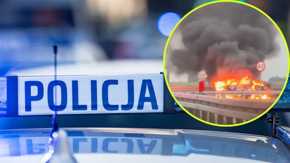 Car catches fire on A1 motorway — four hospitalised including two children