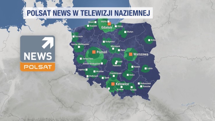 Testowe nadawanie Polsat News w telewizji naziemnej