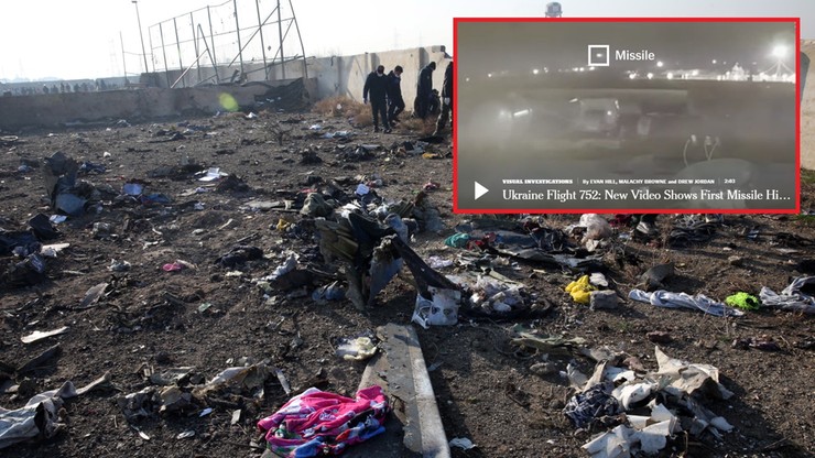 "Nie jeden, a dwa pociski uderzyły w ukraiński samolot". Nowe nagranie z zestrzelenia Boeinga