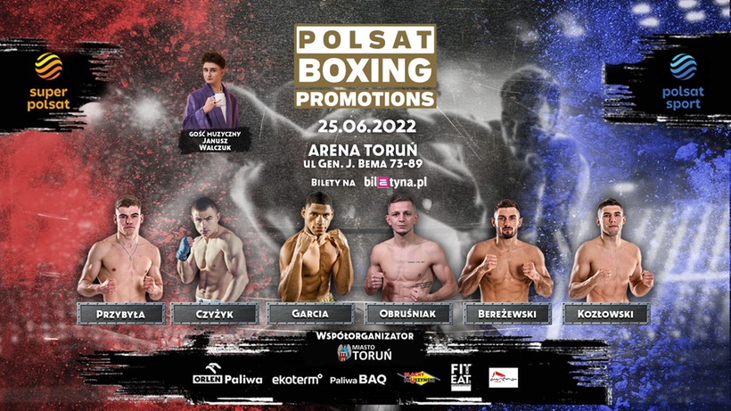 Ceremonia ważenia gali bokserskiej Polsat Boxing Promotions 8 w Toruniu podczas żużlowych Derbów Pomorza