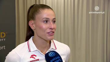Natalia Bukowiecka, siatkarka, podczas wywiadu.