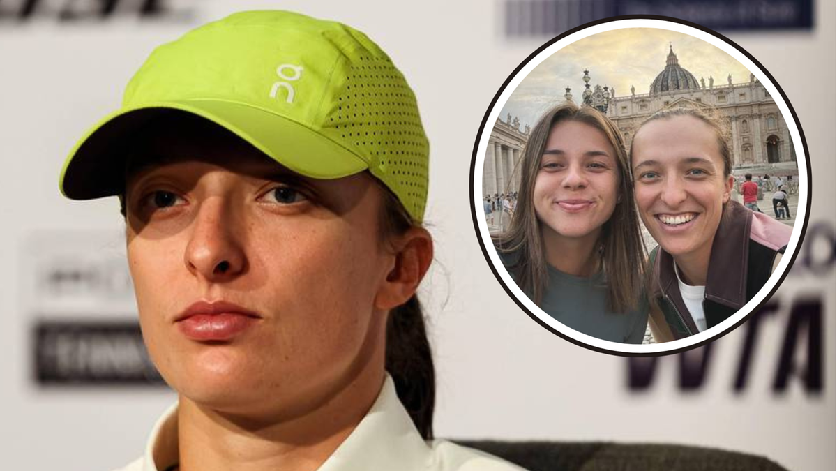 Iga Świątek z babcią na zdjęciu z Watykanu.