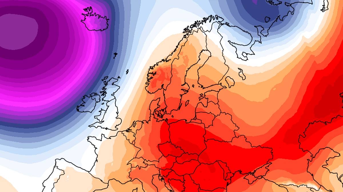 Pogodą będzie rządzić wyż. Fot. climatereanalyzer.org