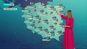 Prognoza pogody - piątek, 24 marca - wieczór