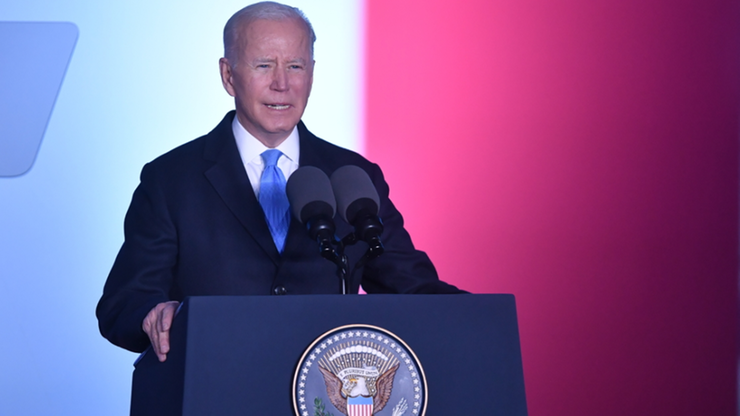 Joe Biden w Warszawie. Przemówienie prezydenta USA na Zamku Królewskim