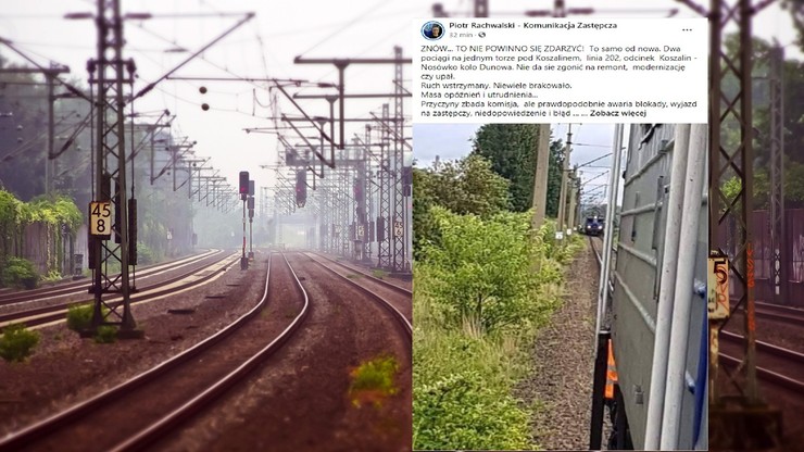 Zachodniopomorskie. Pociągi PKP Intercity na tym samym torze. Utrudnienia w ruchu