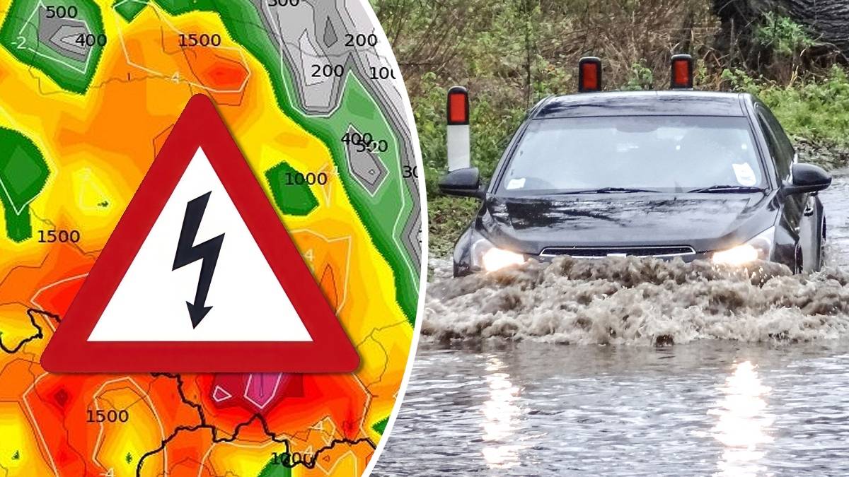 22-05-2024 06:00 Te miejscowości mogą się znaleźć pod wodą. Potężne burze i ulewy uderzą na Polskę