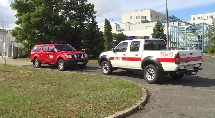 Pożar w Centrum Onkologii w Bydgoszczy. Ewakuowano pacjentów
