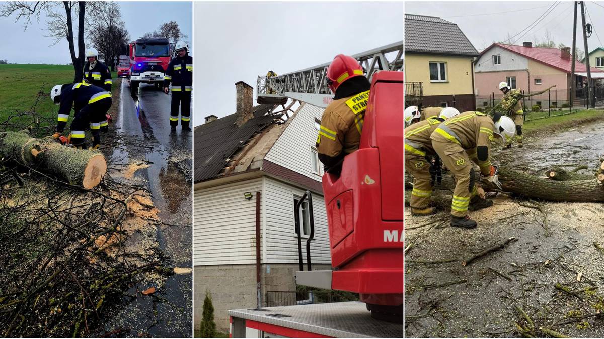 Potężne wichury przeszły przez Polskę. Setki domów bez prądu, tysiące interwencji