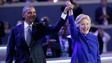 Obama popiera Clinton jako swoją następczynię i kontynuatorkę "odwagi nadziei"