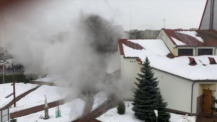 Pożar kościoła w Lublinie. "Prawdopodobnie doszło do podpalenia"