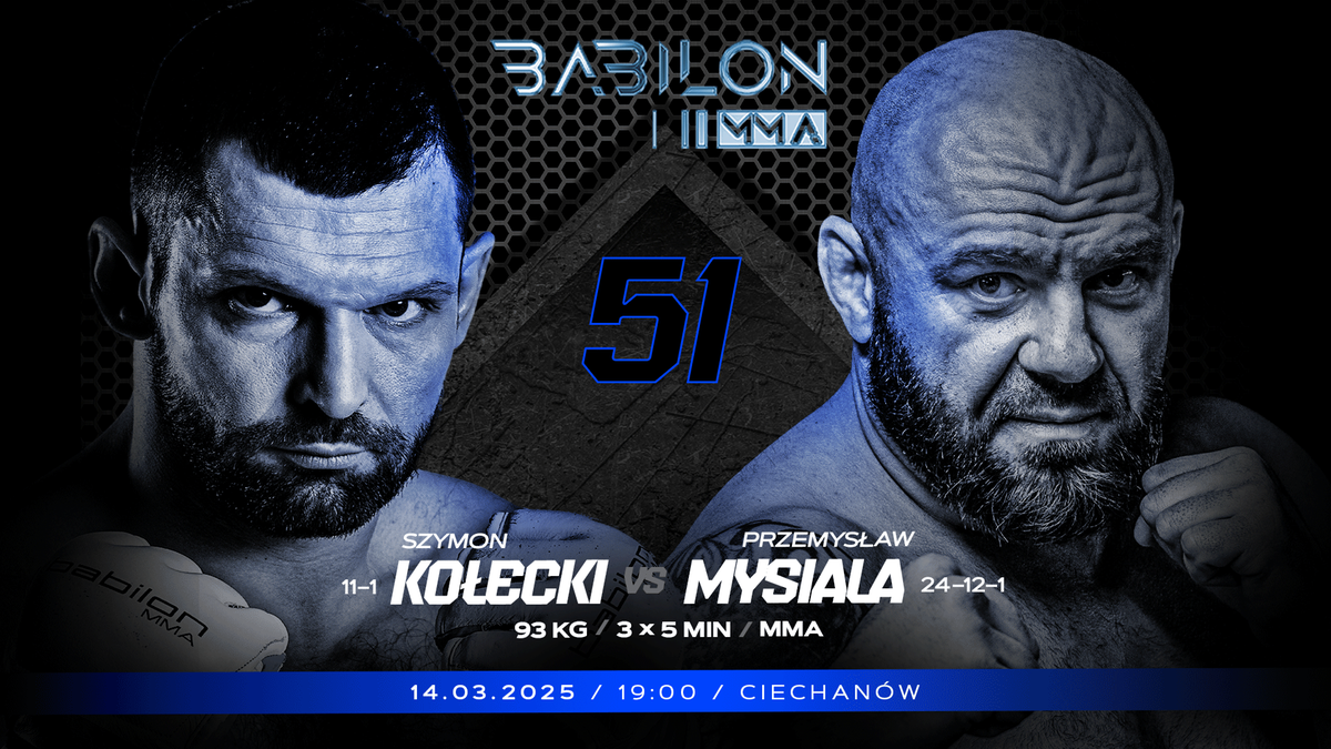 Wszystko jasne! Szymon Kołecki poznał rywala na gali Babilon MMA 51