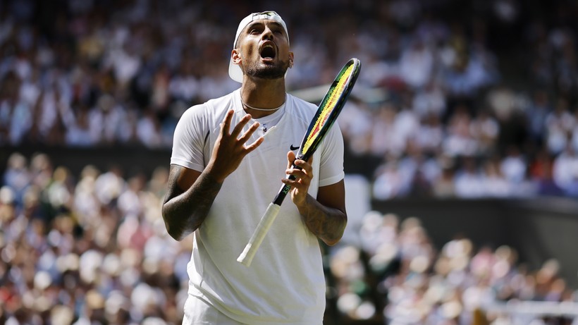 Wimbledon: Nick Kyrgios stracił panowanie nad sobą. Krzyczał na swoich najbliższych