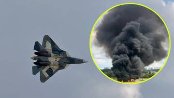 Rozbity Su-57 pod Moskwą. Rosyjskie władze potwierdzają incydent