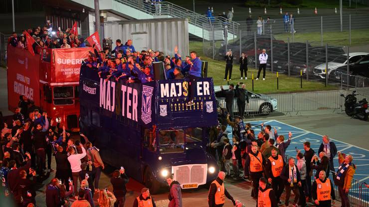 Kibice Lecha Poznań świętowali zdobycie mistrzostwa Polski