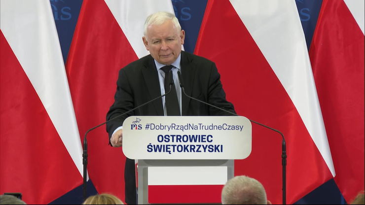 Jarosław Kaczyński w Ostrowcu Świętokrzyskim: Oni nas nienawidzą