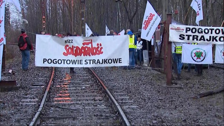 Protest górników. Węgiel nie wyjeżdża z kopalń Polskiej Grupy Górniczej