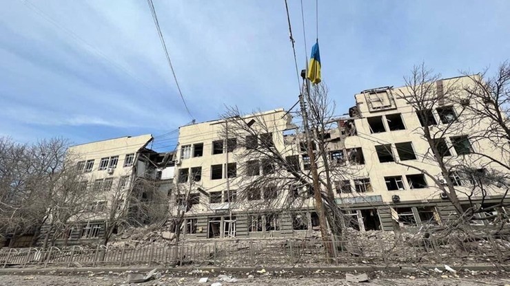 Ucraina.  MSW: Uzina Metalurgică Azovstal din Mariupol distrusă de ruși