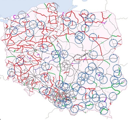 Wykluczenie komunikacyjne w Polsce na mapie