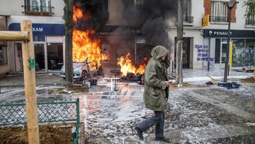 Zamieszki w Paryżu. Aresztowano prawie 200 zamaskowanych demonstrantów