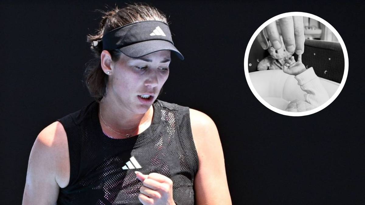 Garbine Muguruza, była tenisistka, podczas meczu.