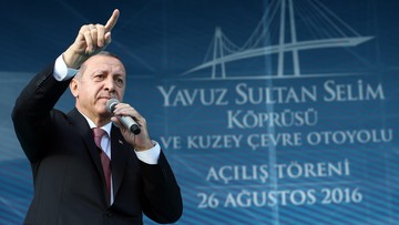 Most łączący Europę z Azją. Erdogan otworzył trzecią przeprawę przez Bosfor