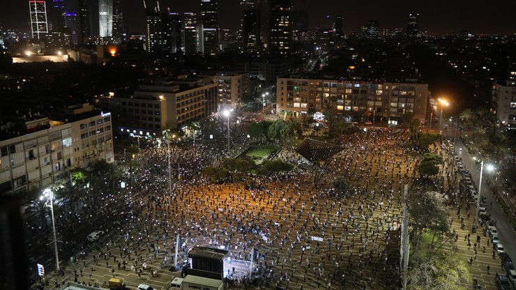 Tysiące Izraelczyków przeciwko Netanjahu. Protest w dobie koronawirusa