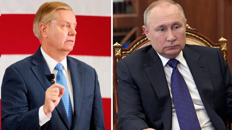 Wojna w Ukrainie. USA: senator Lindsey Graham zaapelował do Rosjan, by zabili Putina