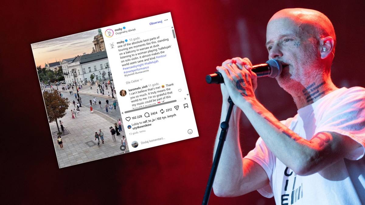 Grała "Hallelujah" na Krakowskim Przedmieściu. Wzruszyło to znanego muzyka