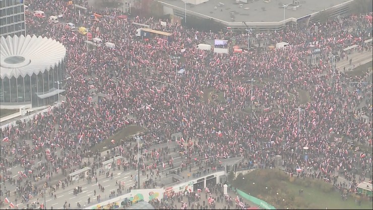 Marsz Niepodległości 2019. Ratusz: 47 tys. osób vs. organizatorzy: 150 tys.