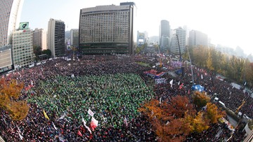 Protest blisko miliona Koreańczyków. Chcą ustąpienia prezydent
