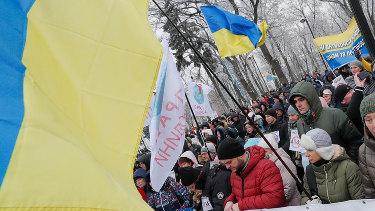 Ukraina. Protestujący w Kijowie przedsiębiorcy starli się z policją